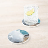 Spouting Horn in Kauai, Hawaii Sandstein Untersetzer (Seite)