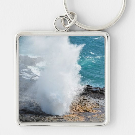 Spouting Horn in Kauai, Hawaii Schlüsselanhänger (Vorne)