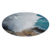 Spouting Horn in Kauai, Hawaii Schneidebrett (Ecke)