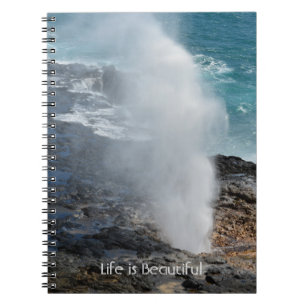 Spouting Horn Koloa Kauai (meine Fotografie) Notizblock