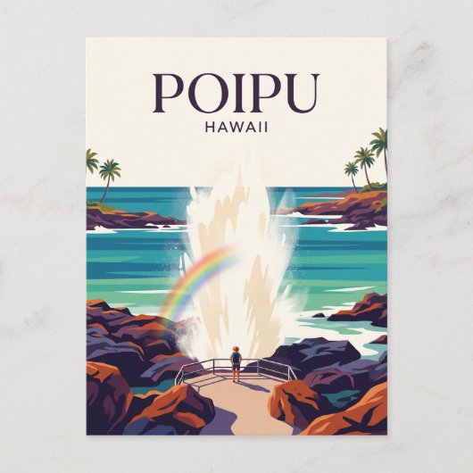 Spouting Horn USA Postkarte (Vorderseite)