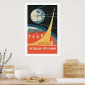 Spoutnik UdSSR Poster (Küche)