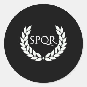 SPQ für das Ro-Reich Runder Aufkleber