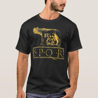 SPQR Ancient Rome Senat Lupa Capitolina T-Shirt