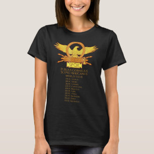 Spqr Antikes Rom Scipio Africanus Welt-Tournee T-Shirt