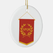 SPQR Banner Keramik Ornament (Rechts)