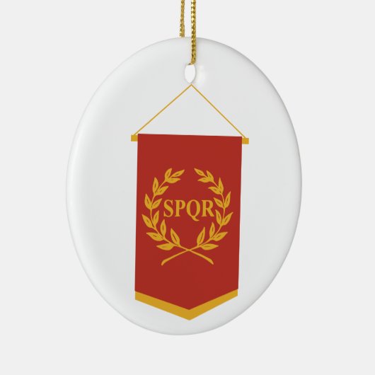 SPQR Banner Keramik Ornament (Rechts)