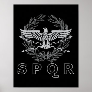 SPQR Das römische Empire-Emblem Poster