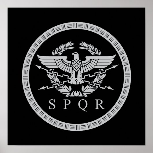 SPQR Das römische Empire-Emblem Poster (Vorne)