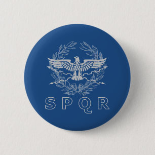 SPQR der römisches Reich-Emblem-Knopf Button
