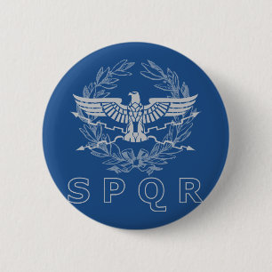 SPQR der römisches Reich-Emblem-Knopf Button