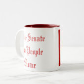 SPQR, der Senat und Leute von Rom Zweifarbige Tasse (Vorderseite Links)