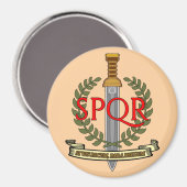 SPQR Gladius - Senatus Populusque Romanus Magnet (Vorderseite/Rückseite)