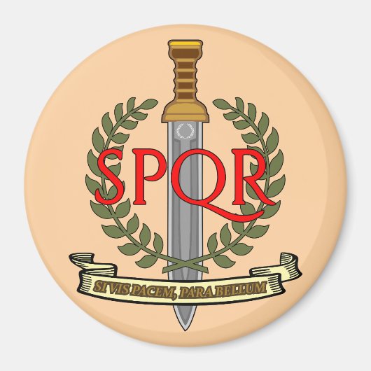 SPQR Gladius - Senatus Populusque Romanus Magnet (Vorne)