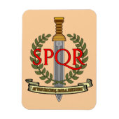  SPQR Gladius - Senatus Populusque Romanus  Magnet (Vertikal)