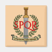 SPQR Gladius - Senatus Populusque Romanus Magnet (Vorne)