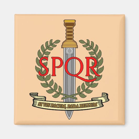 SPQR Gladius - Senatus Populusque Romanus Magnet (Vorne)