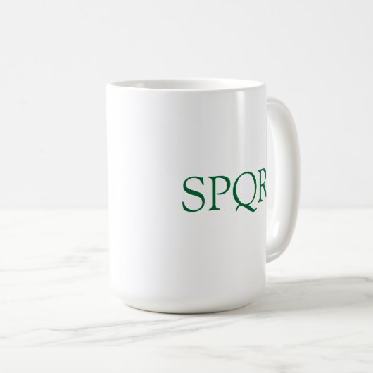 "SPQR Kaffee-Tasse " Kaffeetasse (VorderseiteRechts)
