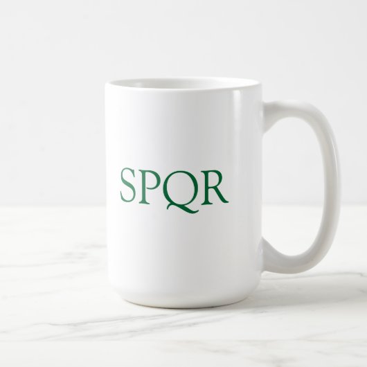"SPQR Kaffee-Tasse " Kaffeetasse (Rechts)