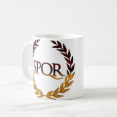 SPQR KAFFEETASSE (Vorderseite Links)
