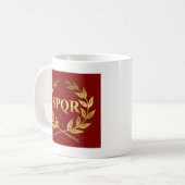 SPQR KAFFEETASSE (Vorderseite Links)