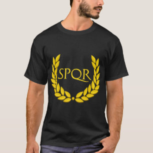 SPQR Lila Römisches Reich T-Shirt