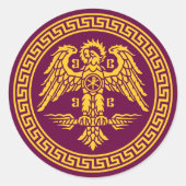 SPQR-Logo-Aufkleber-Set Runder Aufkleber (Vorderseite)