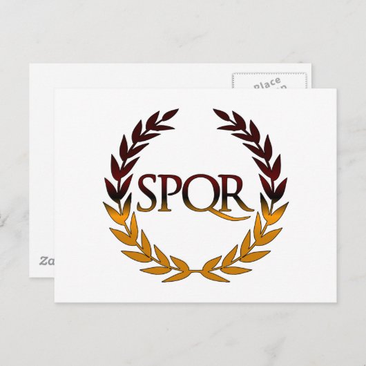 SPQR POSTKARTE (Vorne/Hinten)