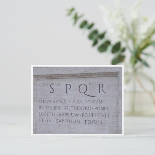 SPQR POSTKARTE (Stehend Vorderseite)