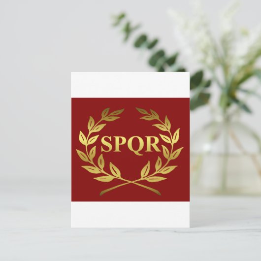 SPQR POSTKARTE (Stehend Vorderseite)