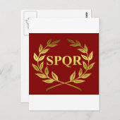 SPQR POSTKARTE (Vorne/Hinten)
