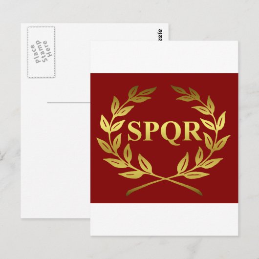 SPQR POSTKARTE (Vorne/Hinten)