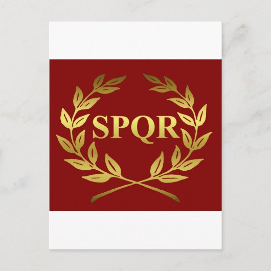 SPQR POSTKARTE (Vorderseite)