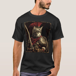SPQR Reich Römische Legion Katze Krieger Japanisch T-Shirt