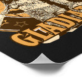 SPQR Roman Gladiator T - Shirt Poster (Ecke)