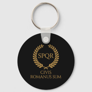 SPQR Römische Emblem – Civis Romanus Sum Lorbeerkr Schlüsselanhänger