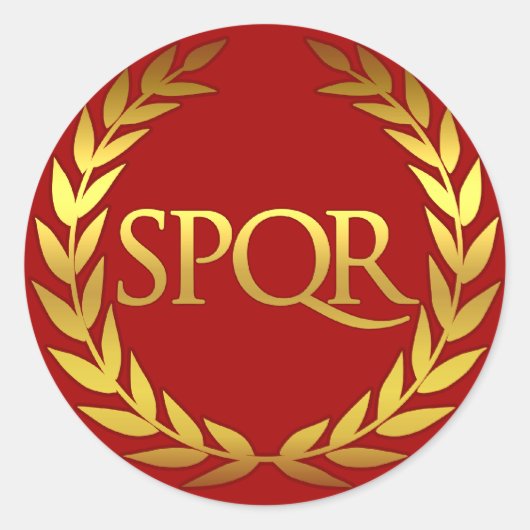SPQR römischer Aufkleber (Vorderseite)