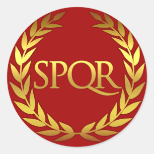 SPQR römischer Aufkleber