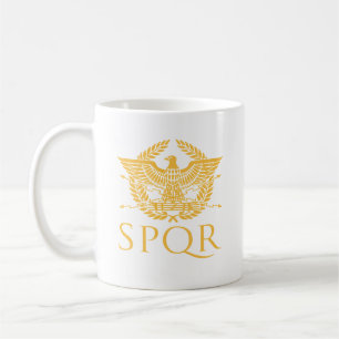 SPQR Römisches Adler-Emblem Klassischer Kaffeebech Kaffeetasse
