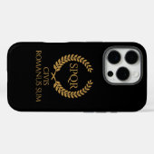 SPQR römisches Emblem – Civis Romanus Sum Lorbeerk Case-Mate iPhone Hülle (Rückseite (Horizontal))