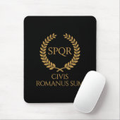 SPQR Römisches Emblem – Civis Romanus Sum Lorbeerk Mousepad (Mit Mouse)