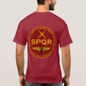 SPQR römisches Legions-Kastanienbraun u. T-Shirt (Rückseite)