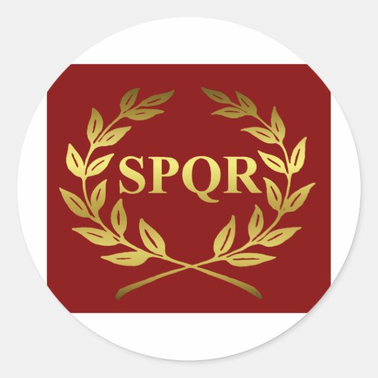 SPQR RUNDER AUFKLEBER (Vorderseite)