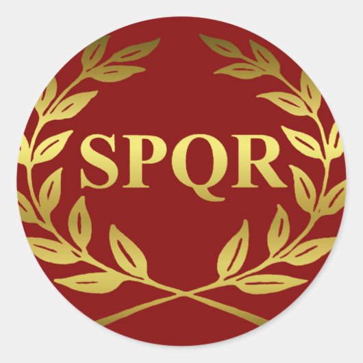 SPQR RUNDER AUFKLEBER (Vorderseite)