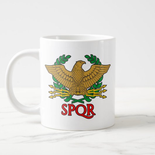 SPQR - Senatus Populusque Romanus Jumbo-Tasse (Links)