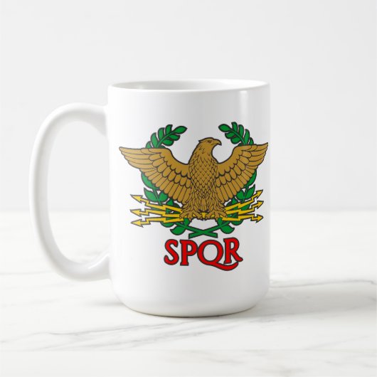 SPQR - Senatus Populusque Romanus Kaffeetasse (Links)