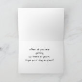 SPRACH GEBURTSTAG WÜNSCHT SICH FÜR SIE! KARTE (Innenseite)