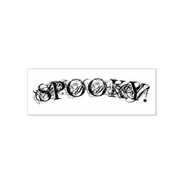 " SPRACH! " Halloween Self Inking Briefmarke Permastempel