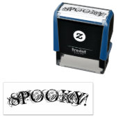 " SPRACH! " Halloween Self Inking Briefmarke Permastempel (Beispiel)