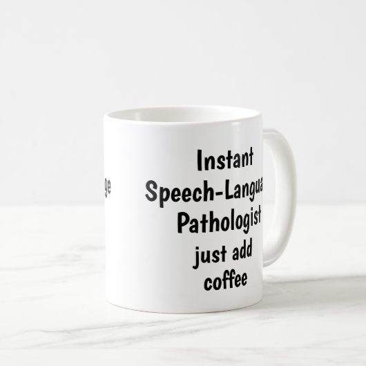 Sprach-Pathologe Addieren Sie Kaffeekochen Kaffeetasse (VorderseiteRechts)